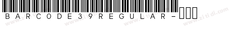Bar Code 39 Regular字体转换